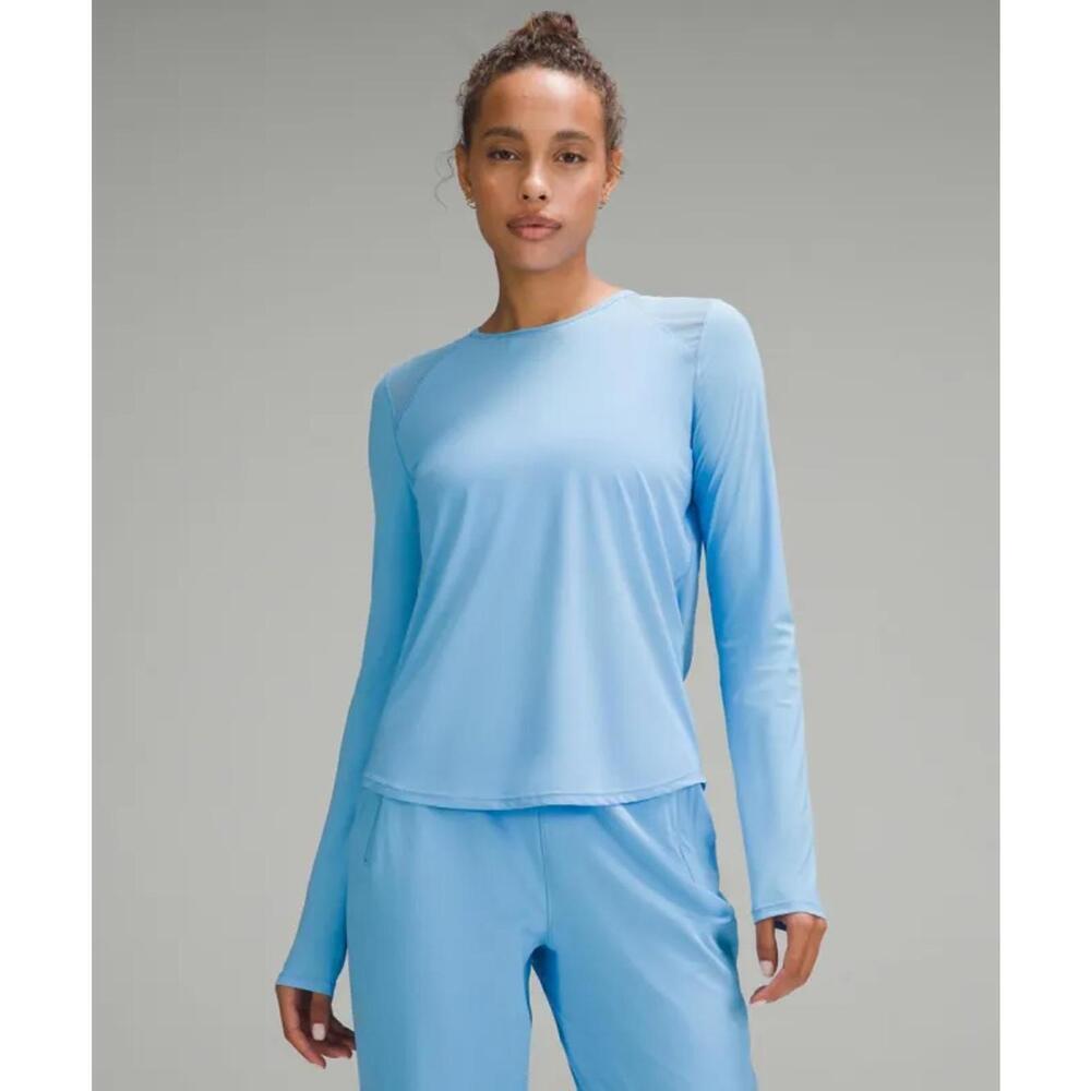 Lululemon Women's Light Blue Sculpt Long Sleeve - Size 4